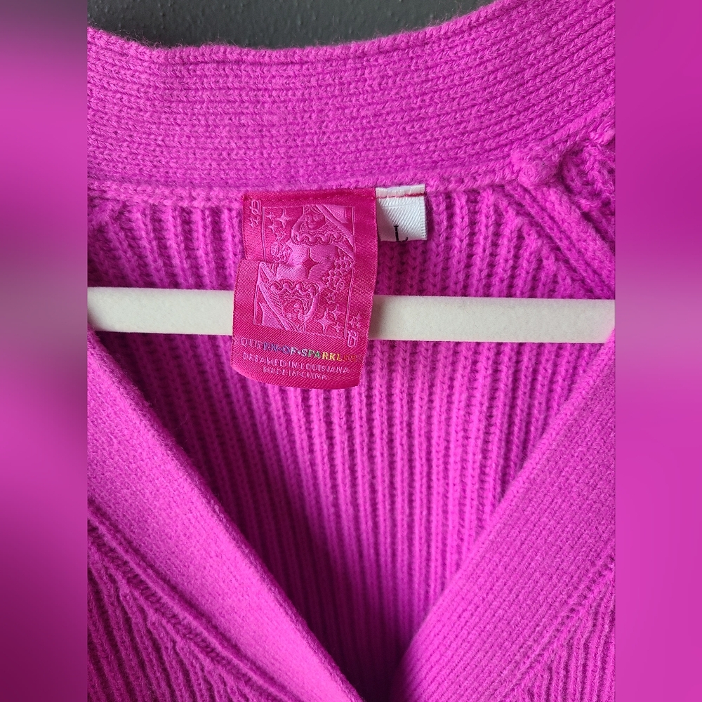 Queen Of Sparkles Guitar Cardigan, Size Large - Picture 2 of 8
